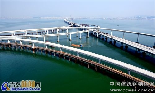 海灣大橋?qū)?ldquo;青島、紅島、黃島”串聯(lián)起宏偉大青島